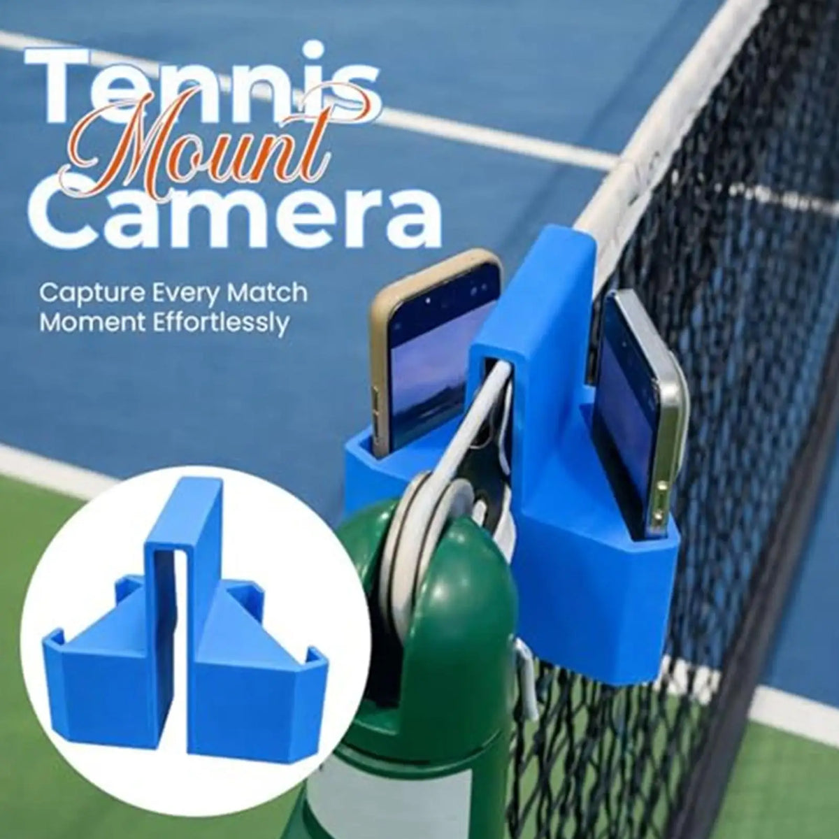 Tennis Fence Phone Mount – Courtside Clip for Live Streaming Phone Fence Mount Axl
