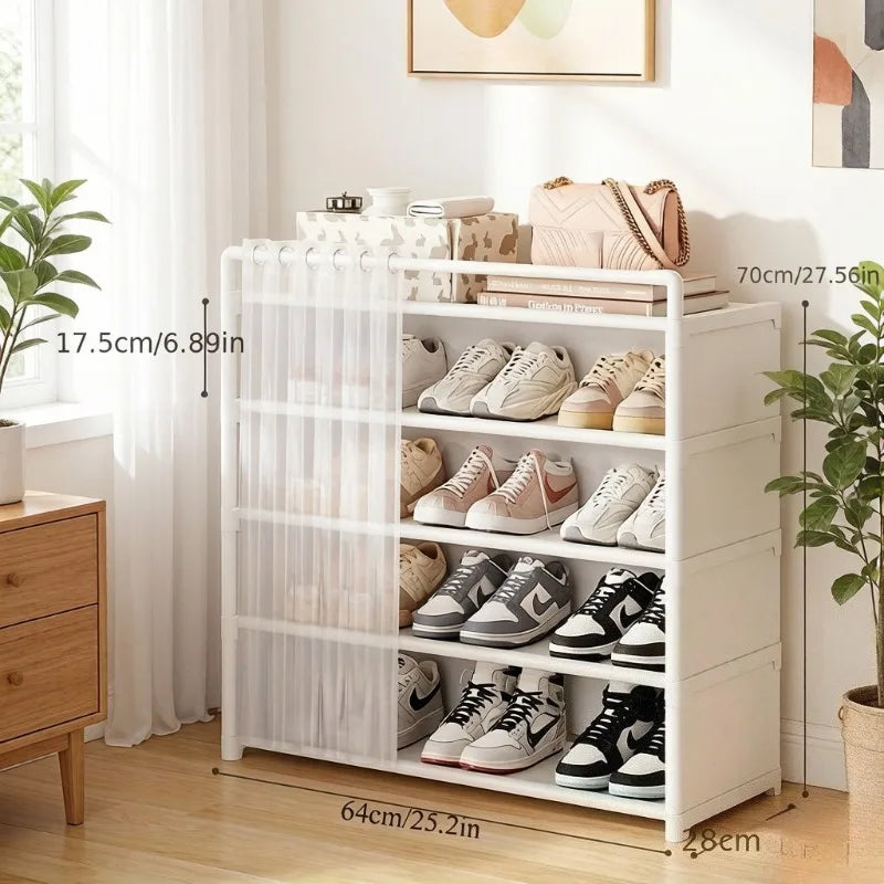 Dustproof Foldable Shoe Rack – Multi-Layer Storage Shelf Shoe Storage Rack Axl