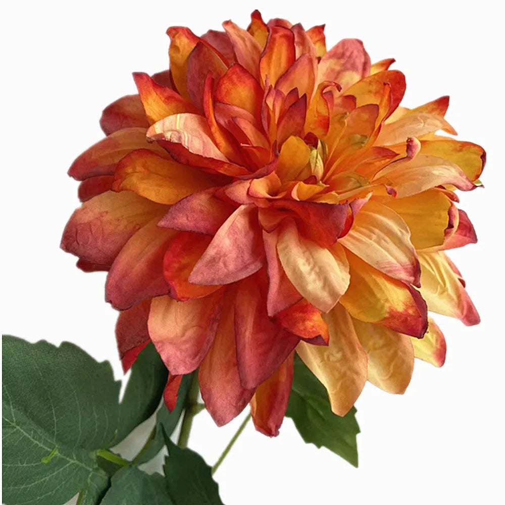 Artificial Silk Dahlia Flower Branch 65cm – Multi-Petal Stem Artificial Flower Branch Axl