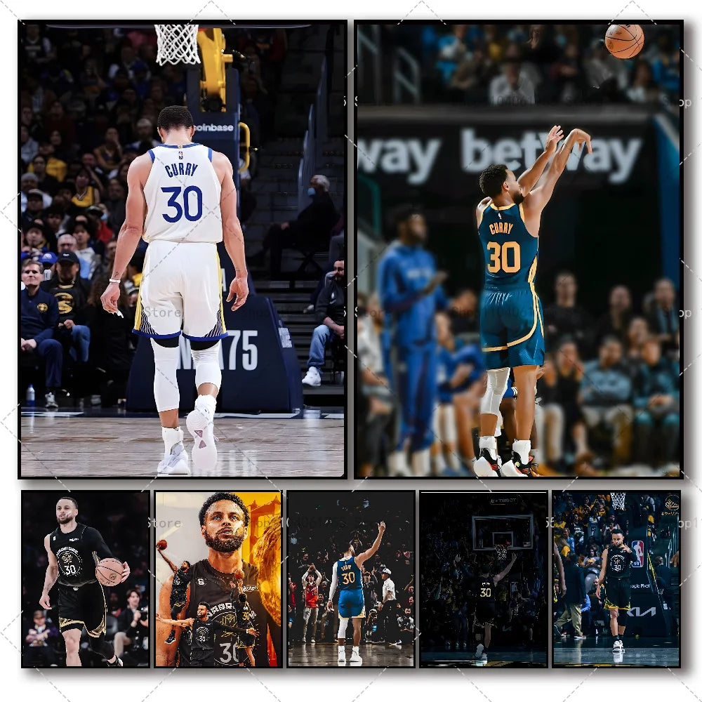 Basketball Superstar Wall Poster – Self-Adhesive Waterproof Sticker Wall Art Poster Axl