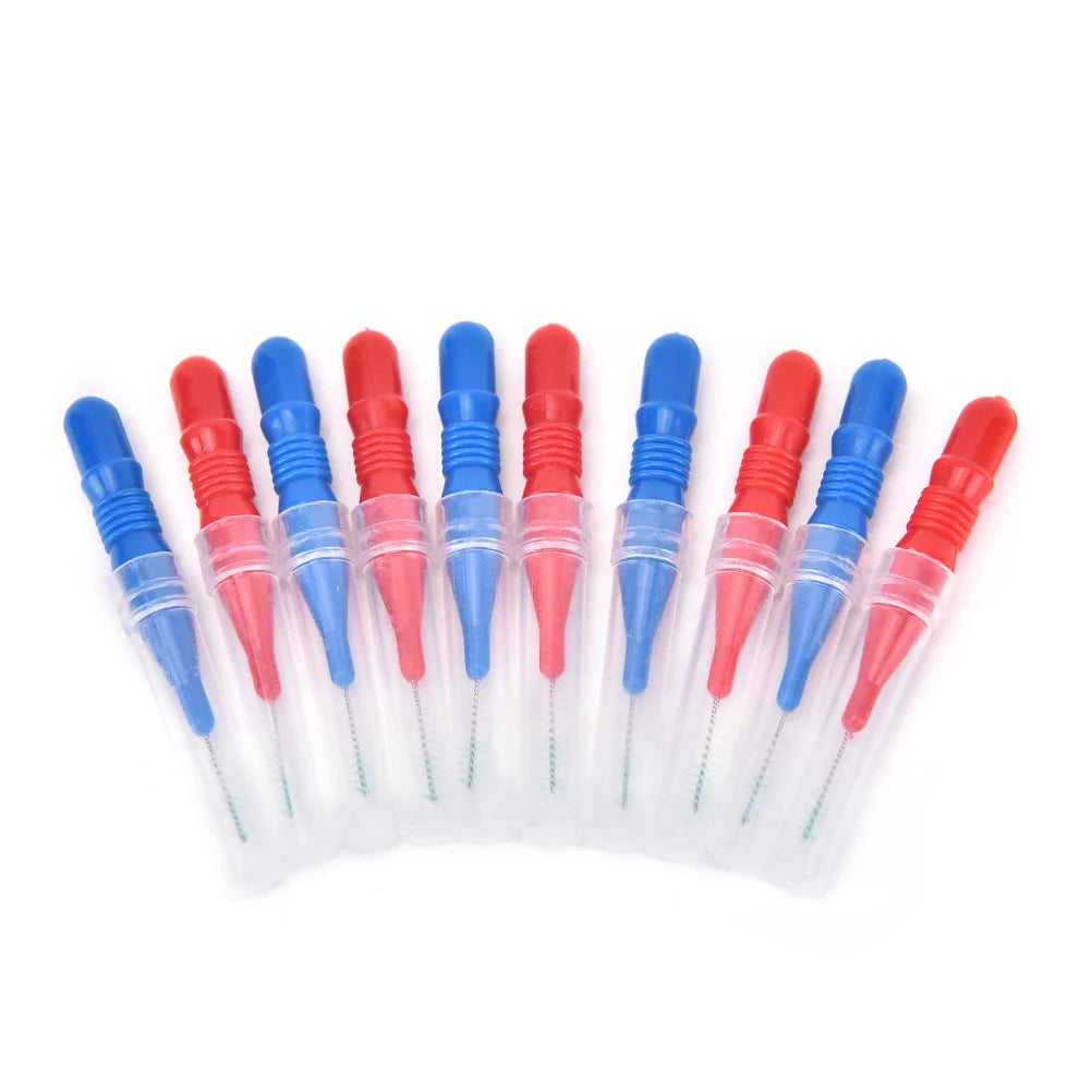 50-Piece Dental Floss Picks – Interdental Brush & Toothpick Dental Floss Picks Axl Set
