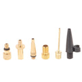 6-Piece Bike Valve Adapter Kit – Presta & Schrader Copper Nozzle Bike Valve Adapter Axl One Size