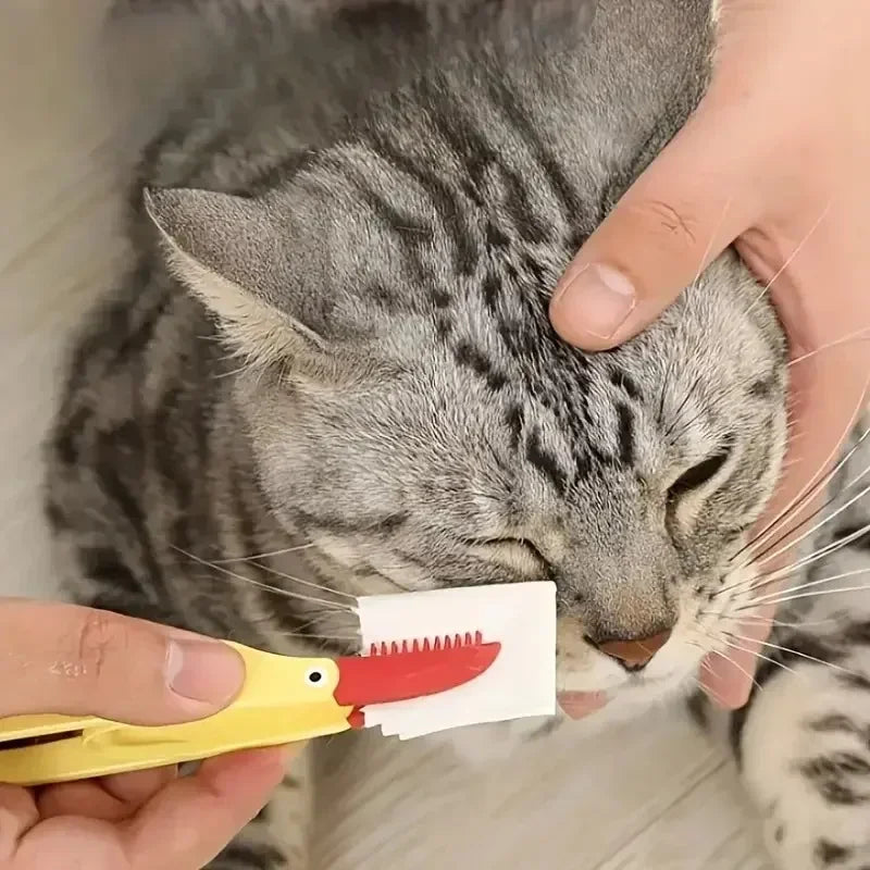 Silicone Pet Eye Cleaning Brush & Tear Mark Comb for Cats & Dogs Pet Grooming Brush Axl