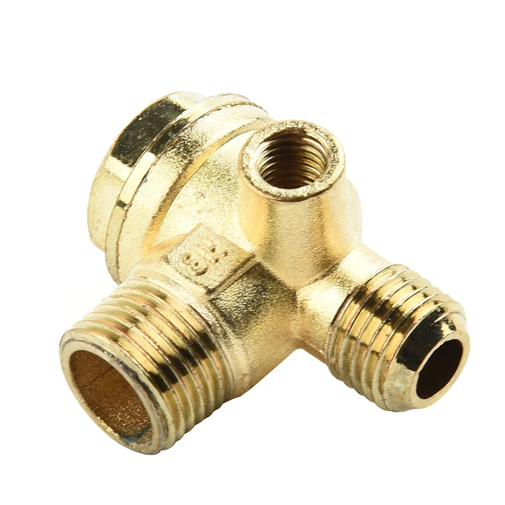 Zinc Alloy 3-Port Check Valve for Air Compressor | Male Thread Air Compressor Valve Axl China Mainland
