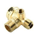 Zinc Alloy 3-Port Check Valve for Air Compressor | Male Thread Air Compressor Valve Axl China Mainland