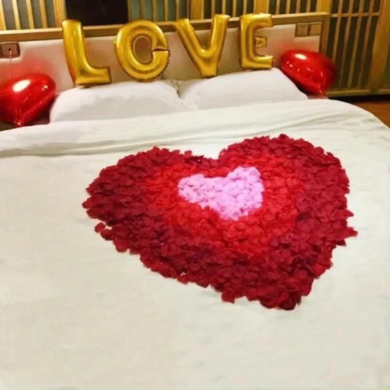 Silk Rose Petals 100pc – Wedding & Valentine's Day Scatter Decor Silk Scatter Petals Axl