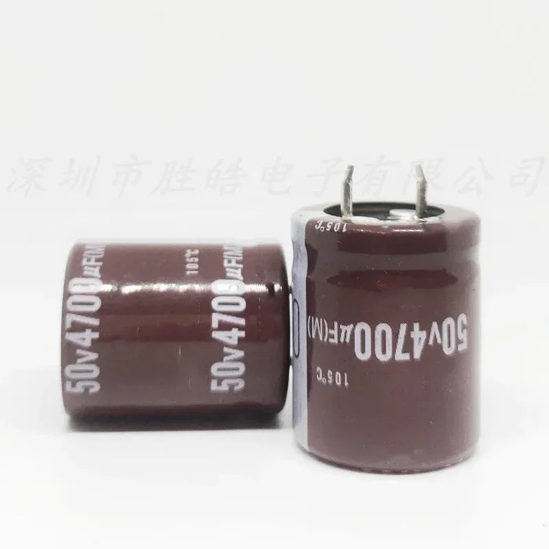 NioCen 50V 4700uF Aluminum Electrolytic Capacitors | 2 or 10 Pc Electrolytic Capacitor Axl 10PCS