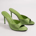 Women's Roman High Heel Sandals – Open Toe Slip-On Slides High Heel Sandals Axl 35 green