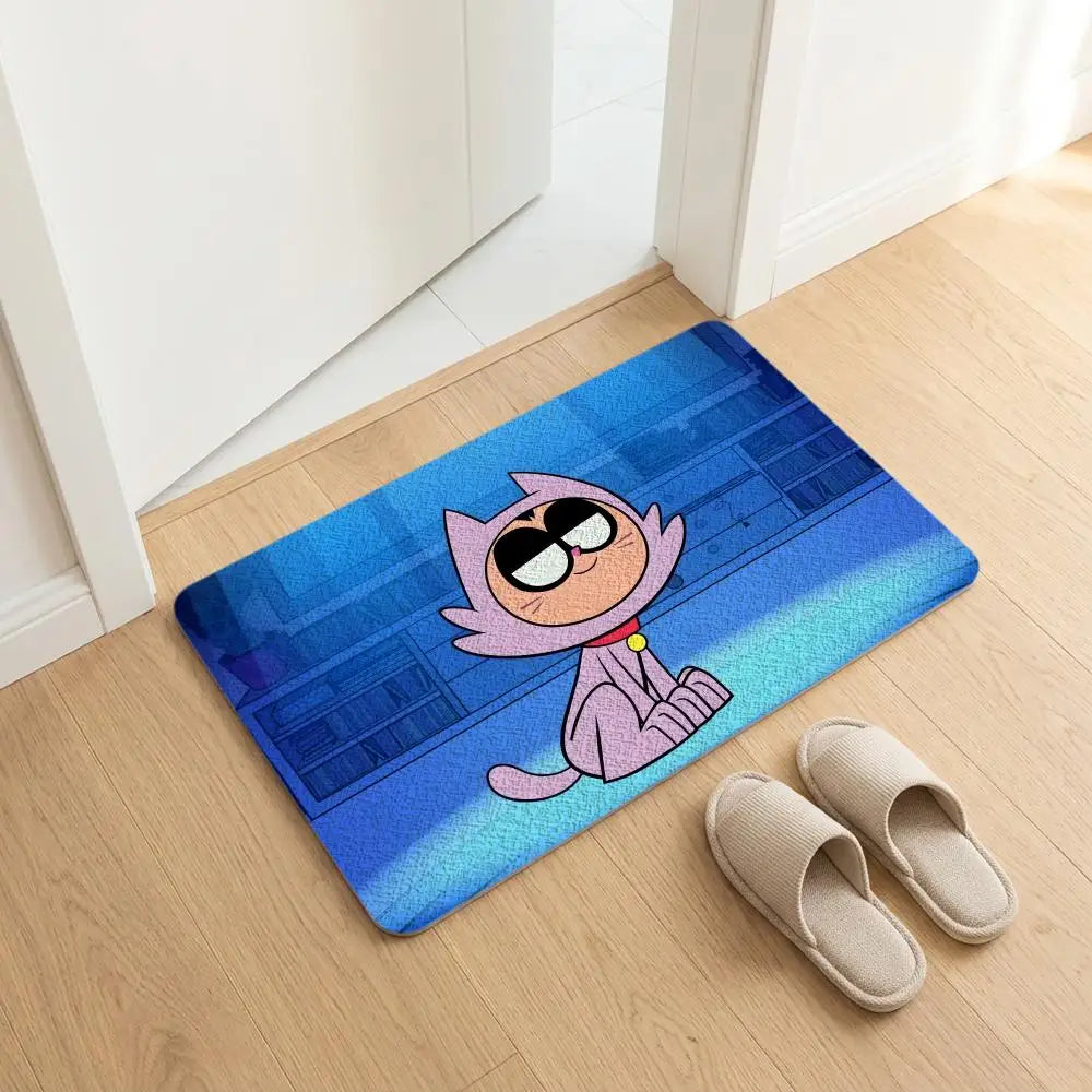 Teen Titans Go! Diatomite Bath Mat – Quick Dry, Anti-Slip Diatomite Bath Mat Axl White3 50x80cm