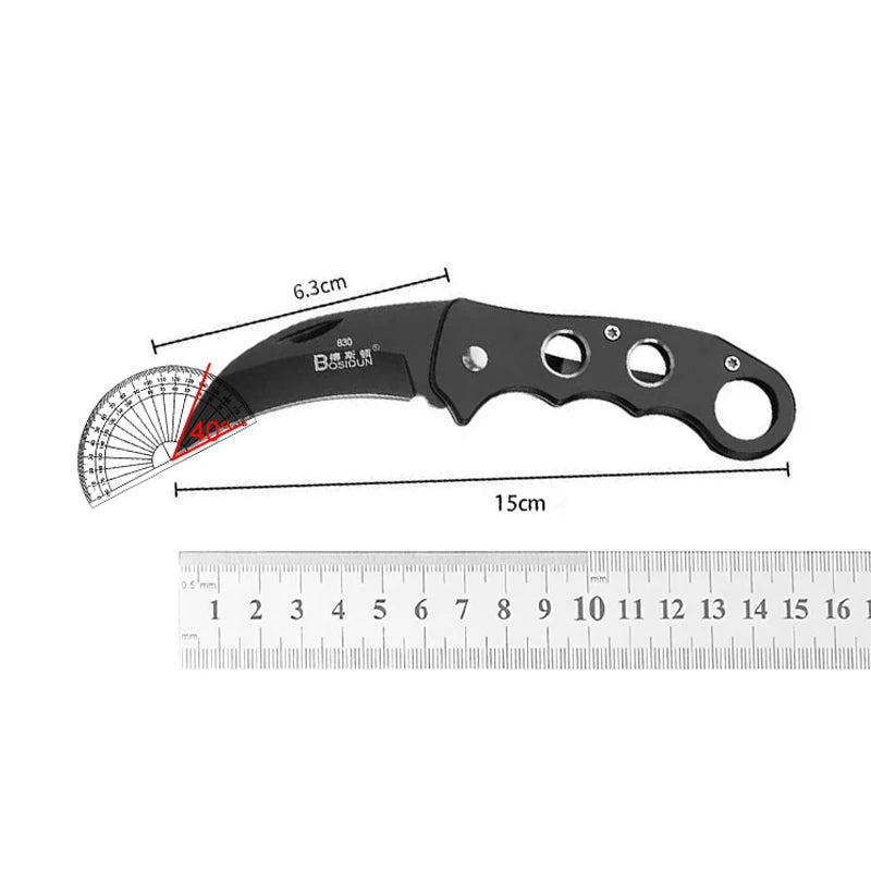 YRIDEFE Folding Pocket Knife – Stainless Steel EDC Camping Blade Folding Pocket Knife Axl