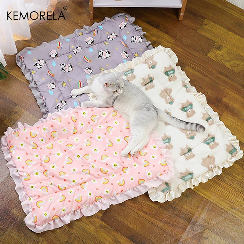 KEMORELA Double-Sided Pet Sleeping Mat – Cat & Dog Warm Pad Pet Sleeping Mat Axl