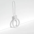 Cute Cat Silicone Finger Ring Lanyard – Anti-Lost Phone Pendant Phone Ring Lanyard Axl white