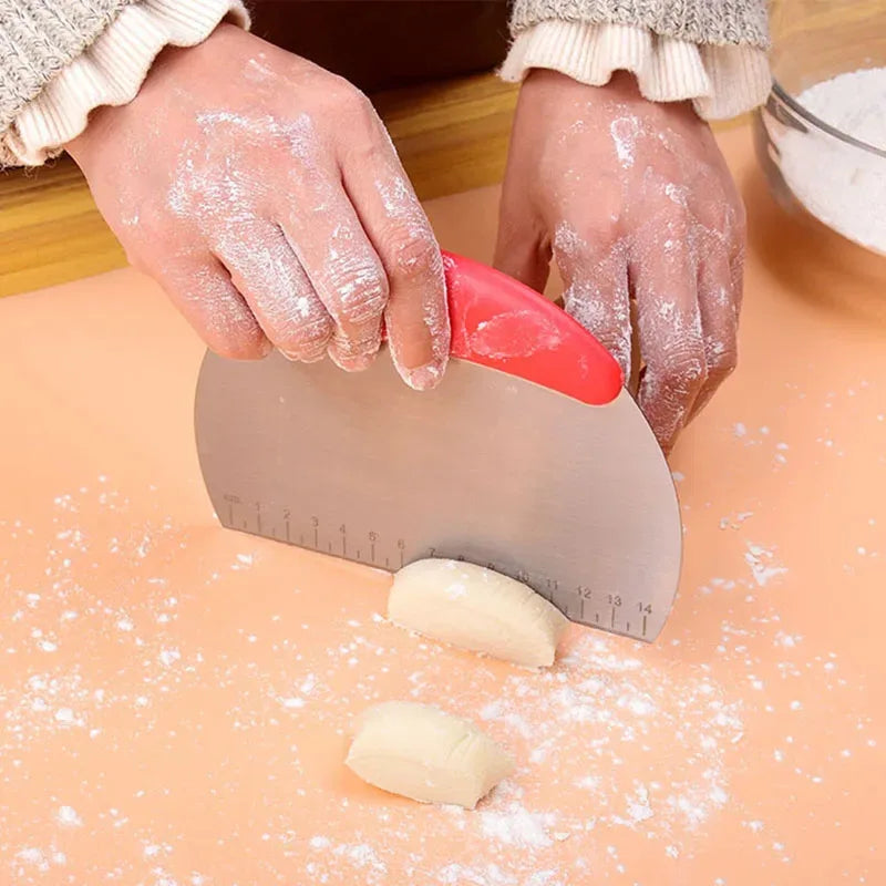 Stainless Steel Dough Scraper & Pastry Cutter | Kitchen Baking Tool Pastry & Dough Cutter Axl
