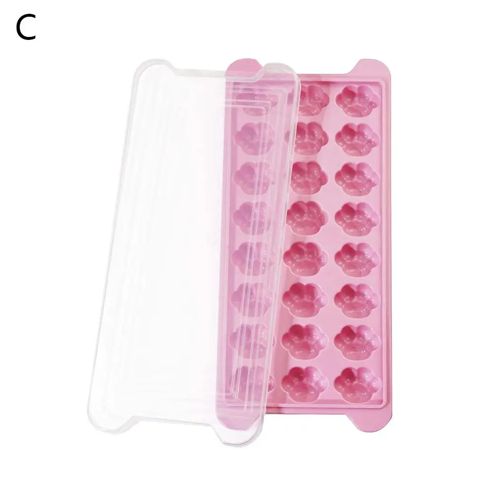 Silicone Ice Cube Tray with Lid – 14-Cube Stackable Mold Silicone Ice Tray Axl 02