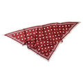 Polka Dot Triangle Scarf – Silk-Look Bandana & Waist Belt Triangle Scarf Bandana Axl Red