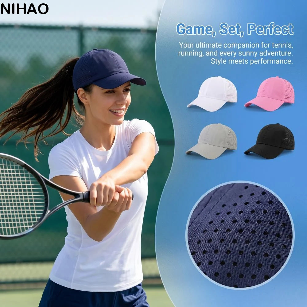 Women's Quick-Dry UV Baseball Cap – Lightweight Summer Sport Women's Sport Cap Axl