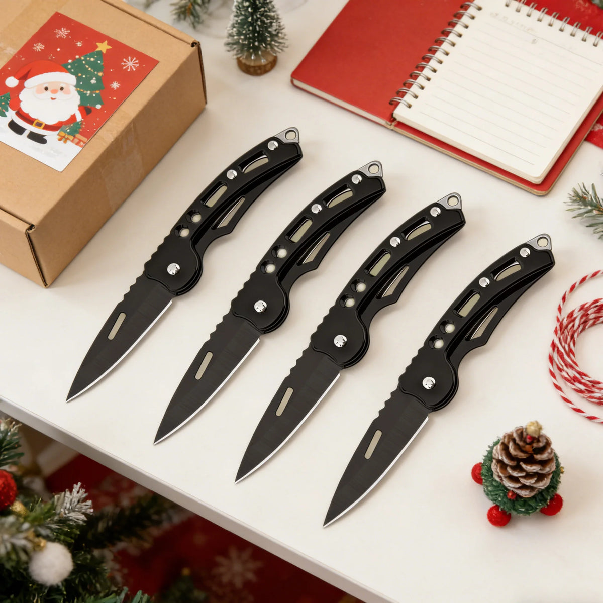 Stainless Steel Utility Pocket Knife – Camping, Hiking & EDC Utility Pocket Knife Axl Knife-4PCS
