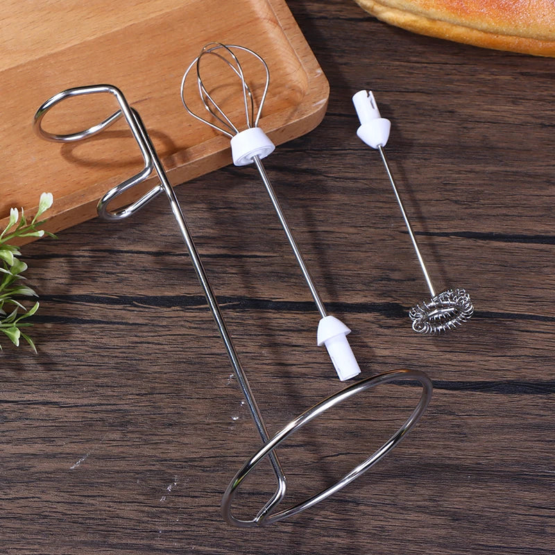 Stainless Steel Milk Frother Stand Holder & Replacement Heads Frother Stand Holder Axl