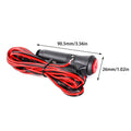 12/24V Car Cigarette Socket Plug Connector Cable & On/Off Switch Car Power Connector Axl onesize