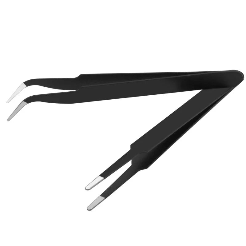 6-Piece Anti-Static Stainless Steel Eyelash Extension Tweezers Eyelash Tweezers Set Axl