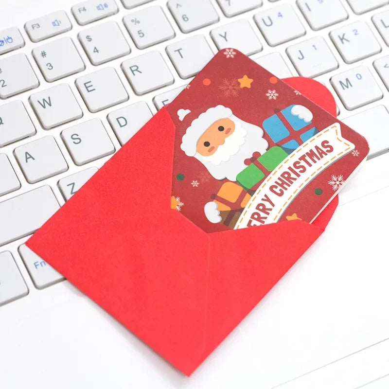 24-Pack Mini Christmas Greeting Cards with Envelopes – Kids Xmas Christmas Greeting Cards Axl