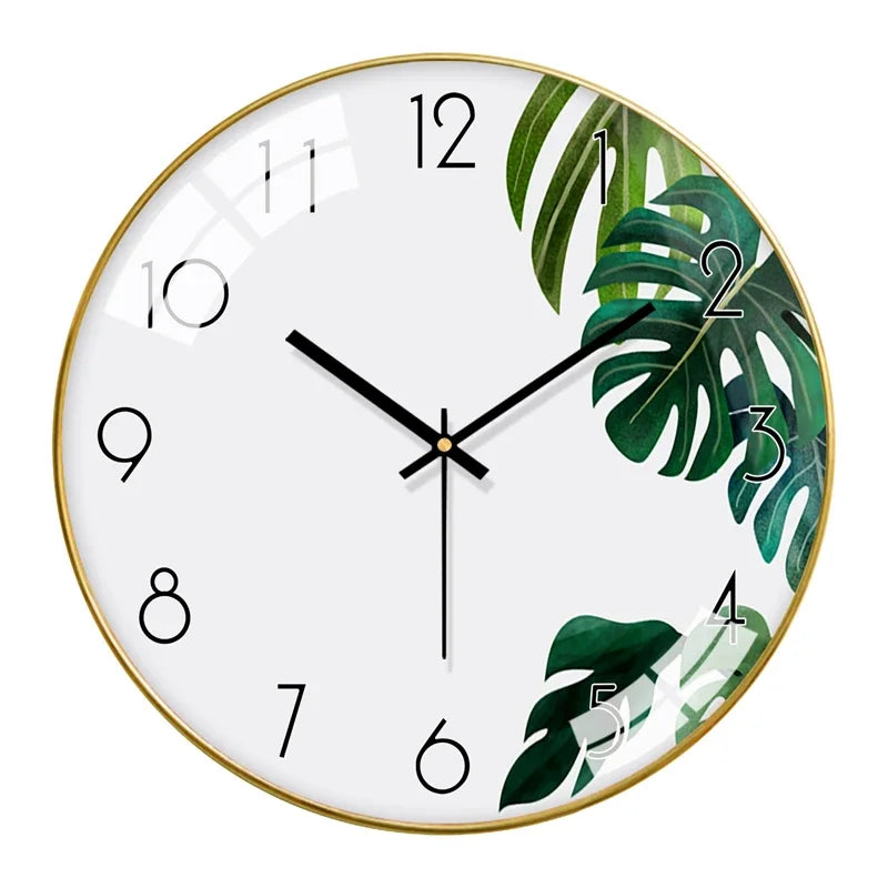 Modern Gold Nordic Silent Wall Clock – 12" Home Décor Silent Wall Clock Axl Style 2 14 inch