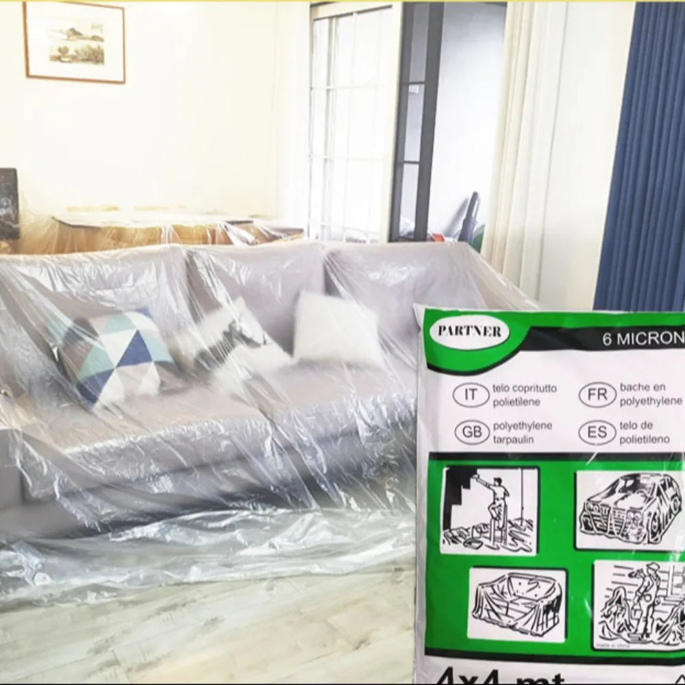 Transparent Waterproof Dust Cover Film – PE Furniture Protector Furniture Dust Cover Axl