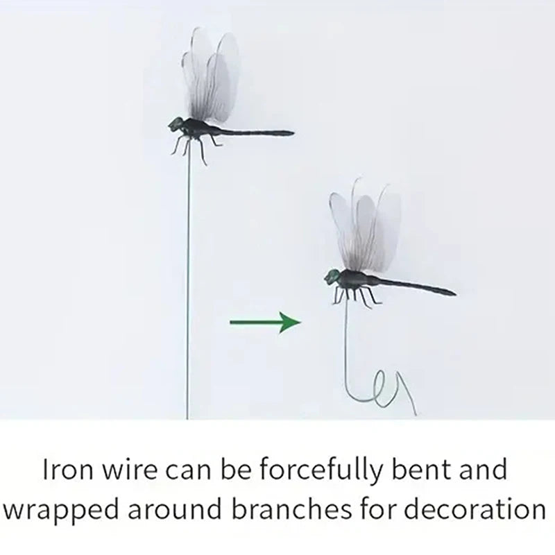 Simulation Dragonfly Garden Stakes 2/4 Pcs – Yard Lawn Decor Garden Decorative Stakes Axl