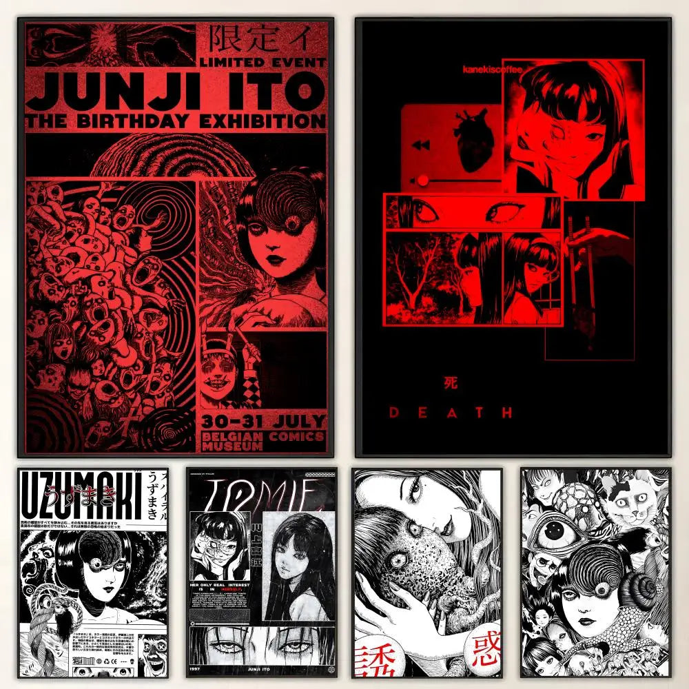 Anime Tomie Poster – HD Waterproof Sticky Wall Art Decor Wall Art Poster Axl
