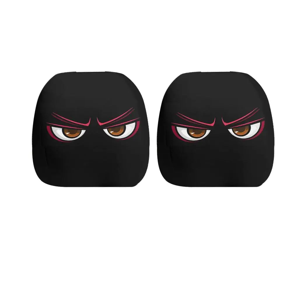 Cartoon Anime Car Headrest Covers – Universal Elastic Fit 2pc Car Headrest Covers Axl B 1 Pair