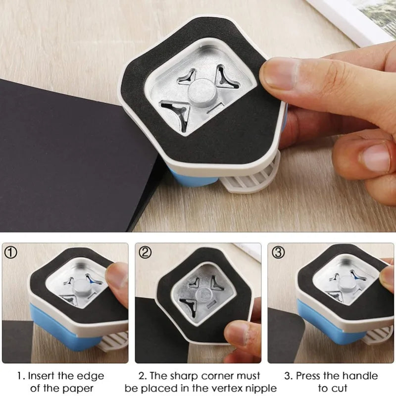 3-in-1 Corner Rounder Punch R4 R7 R10mm – Paper & Card Trimmer Corner Rounder Punch Axl