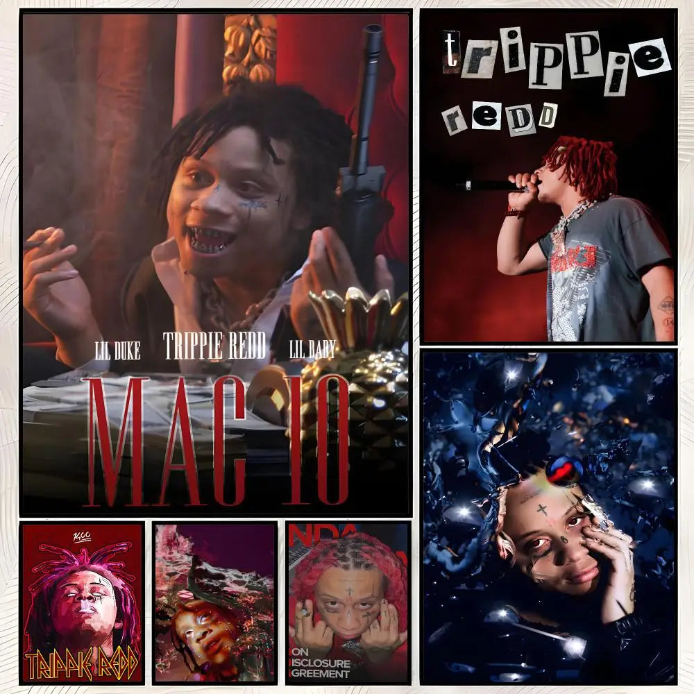 Trippie Redd Wall Poster – Self-Stick Waterproof HD Wall Art Wall Art Poster Axl