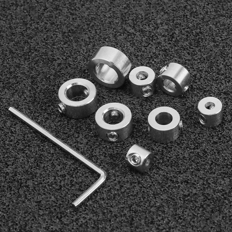 Drill Stop Collar Set 3mm–10mm | Stainless Steel Depth Ring Drill Stop Collar Set Axl
