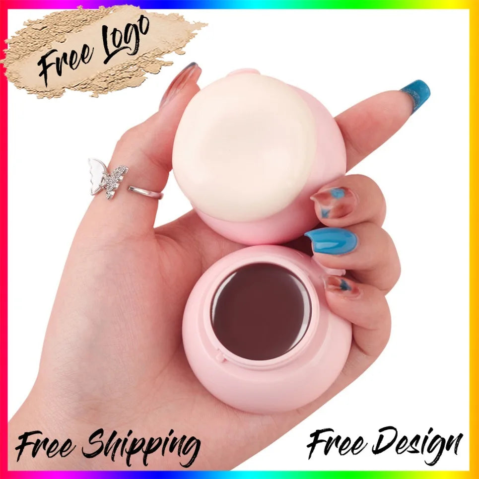 Vegan Tinted Lip Gloss with Brush – Hydrating Fruit Jam Lip Balm Tinted Lip Gloss Axl