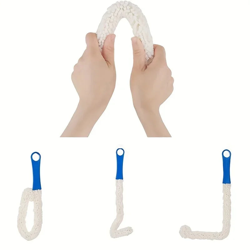 Goblet & Wine Glass Cleaning Brush – Curved Pipe Scrubber Glass Cleaning Brush Axl