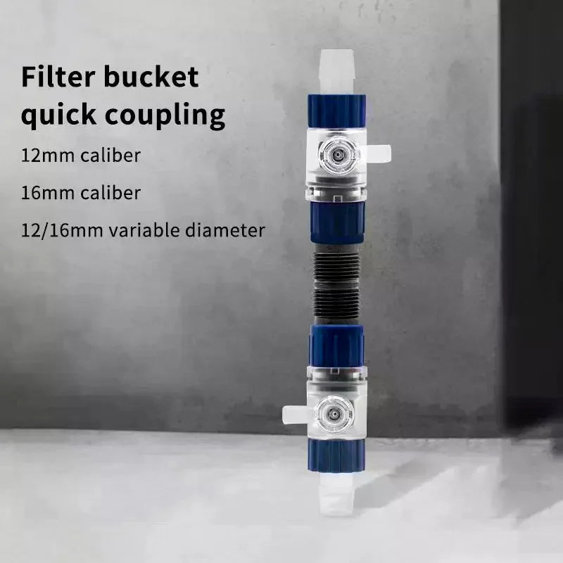 Aquarium Quick Release Hose Connector 12mm 16mm 20mm Filter Valve Aquarium Filter Accessory Axl