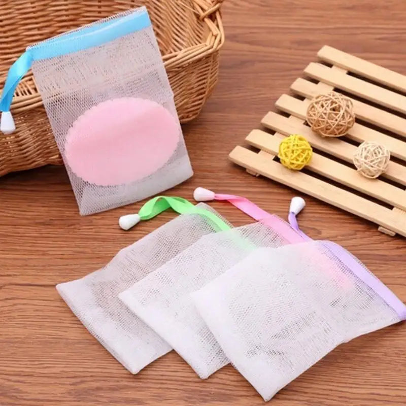 10-Pack Soap Foaming Mesh Bags for Shower | Lather Net Bags Soap Mesh Bag Axl 10 Pcs