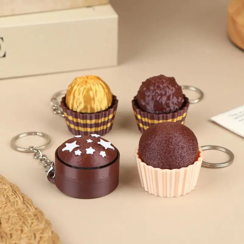 3D Chocolate Keyboard Fidget Keychain | Clicker Sensory Toy Fidget Keychain Toy Axl