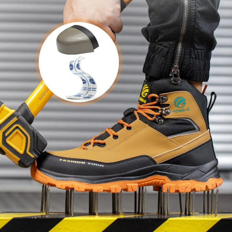 Men's Steel Toe Safety Boots – Waterproof & Puncture-Proof Steel Toe Work Boots Axl