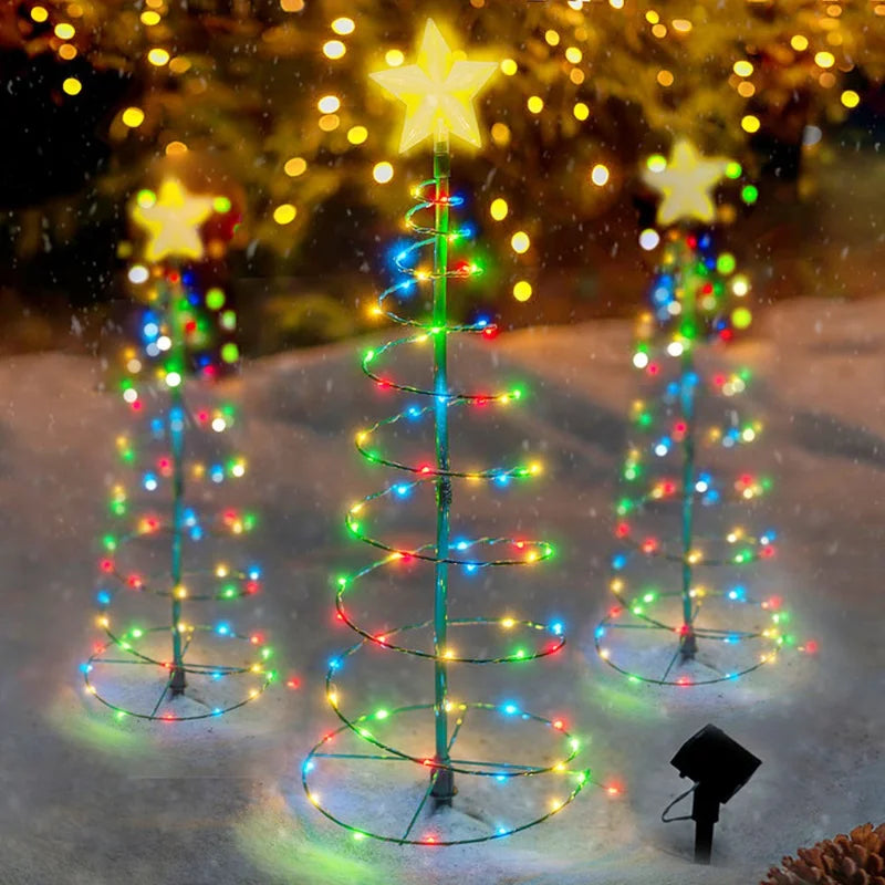 Solar LED Christmas Tree Light – Outdoor Waterproof Garden Decor Solar Christmas Light Axl