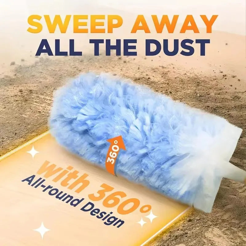 Microfiber Duster Refills 10-Pack – 360° Rotating, Unscented Duster Refills Axl
