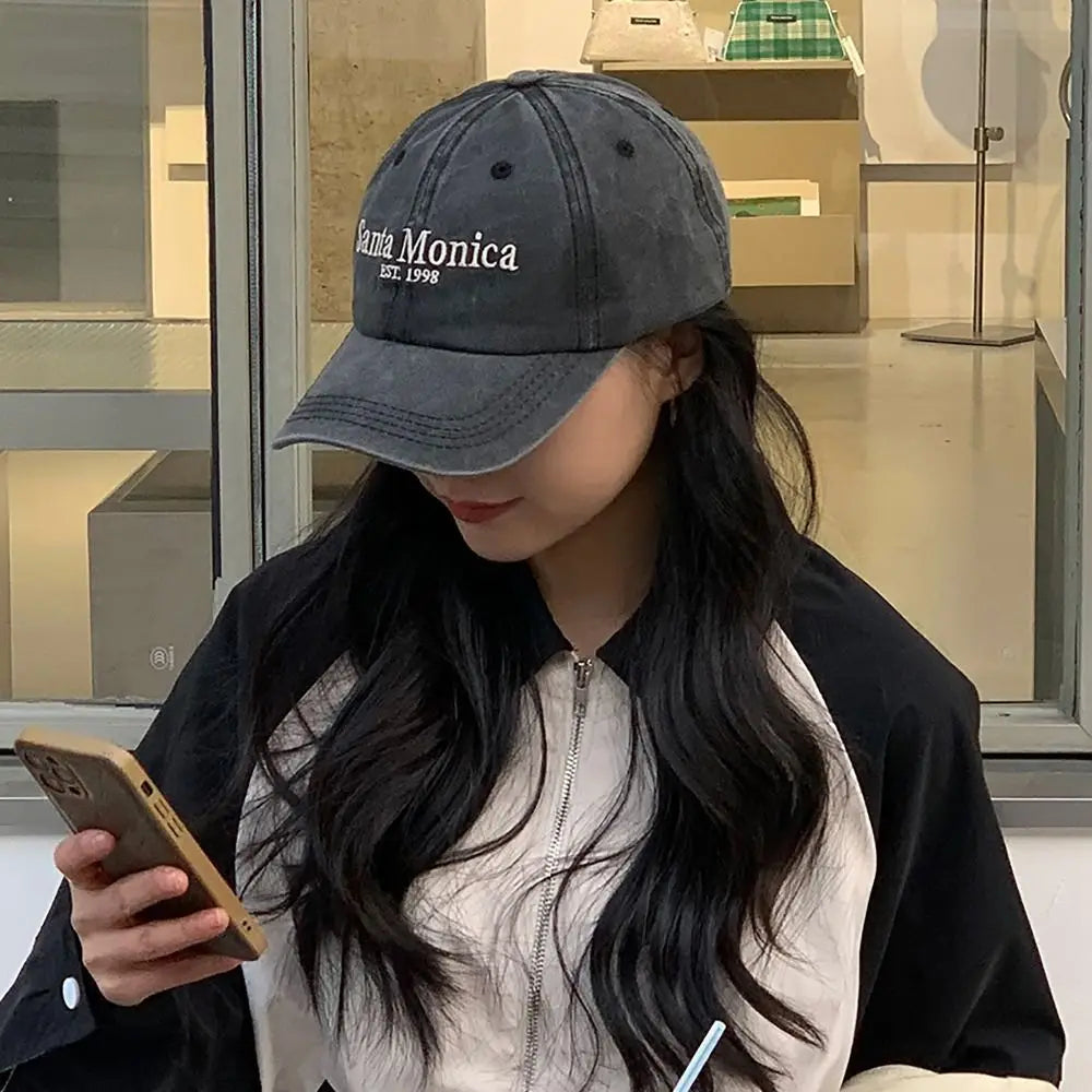 Women's Letter Embroidered Baseball Cap – Adjustable Cotton Sun Hat Baseball Cap Axl