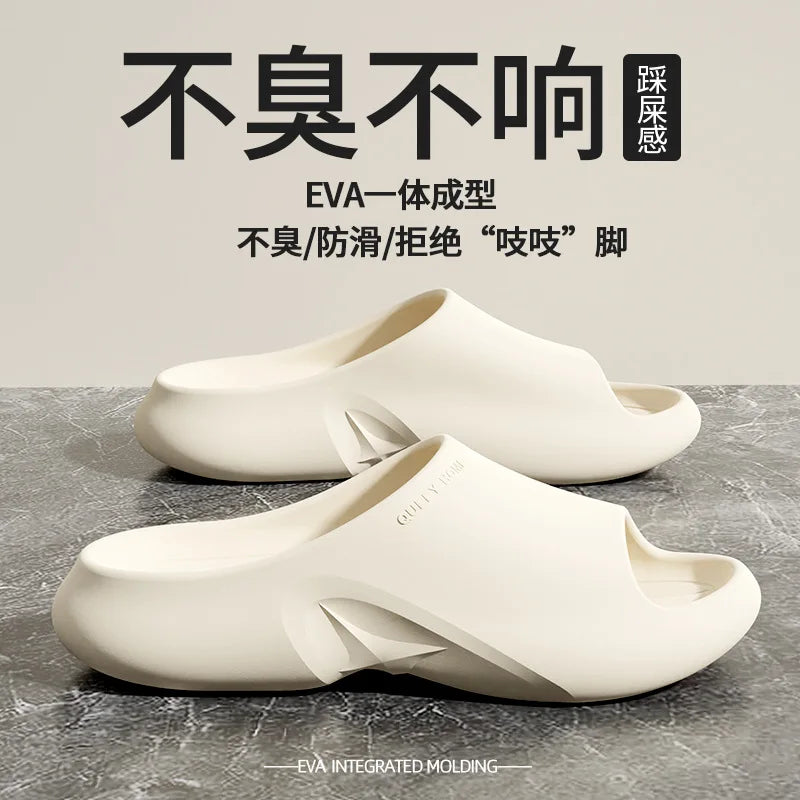 Men's Arch Support EVA Slides – Lightweight Beach Sandals Men's Slides Axl Ivory 46-47