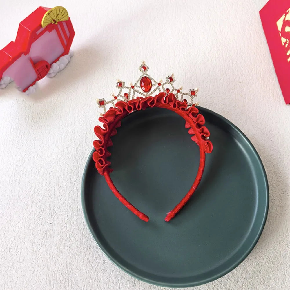 Girls Flower Braid Wig Headband – Chinese Style Hair Accessory Fashion Headband Axl Style6
