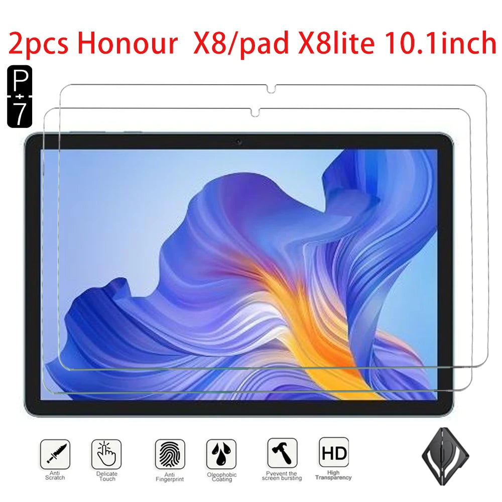 2-Pack Tempered Glass Screen Protector – Honor Tablet 6/7/X6/X8/X8 Lite Tablet Screen Protector Axl for x8 x8lite 10.1