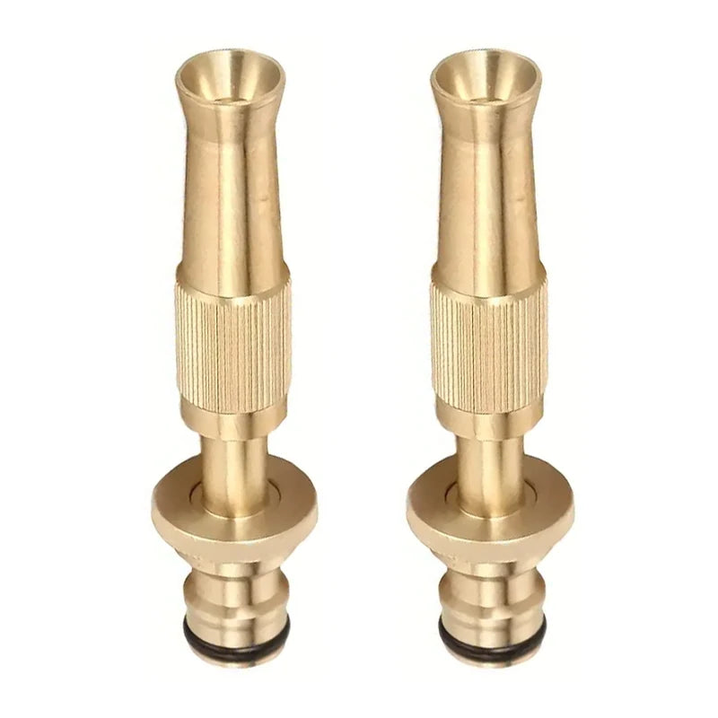 Brass High Pressure Garden Hose Spray Nozzle & Quick Connect Garden Spray Nozzle Axl 2pcs Cleaning Nozzle