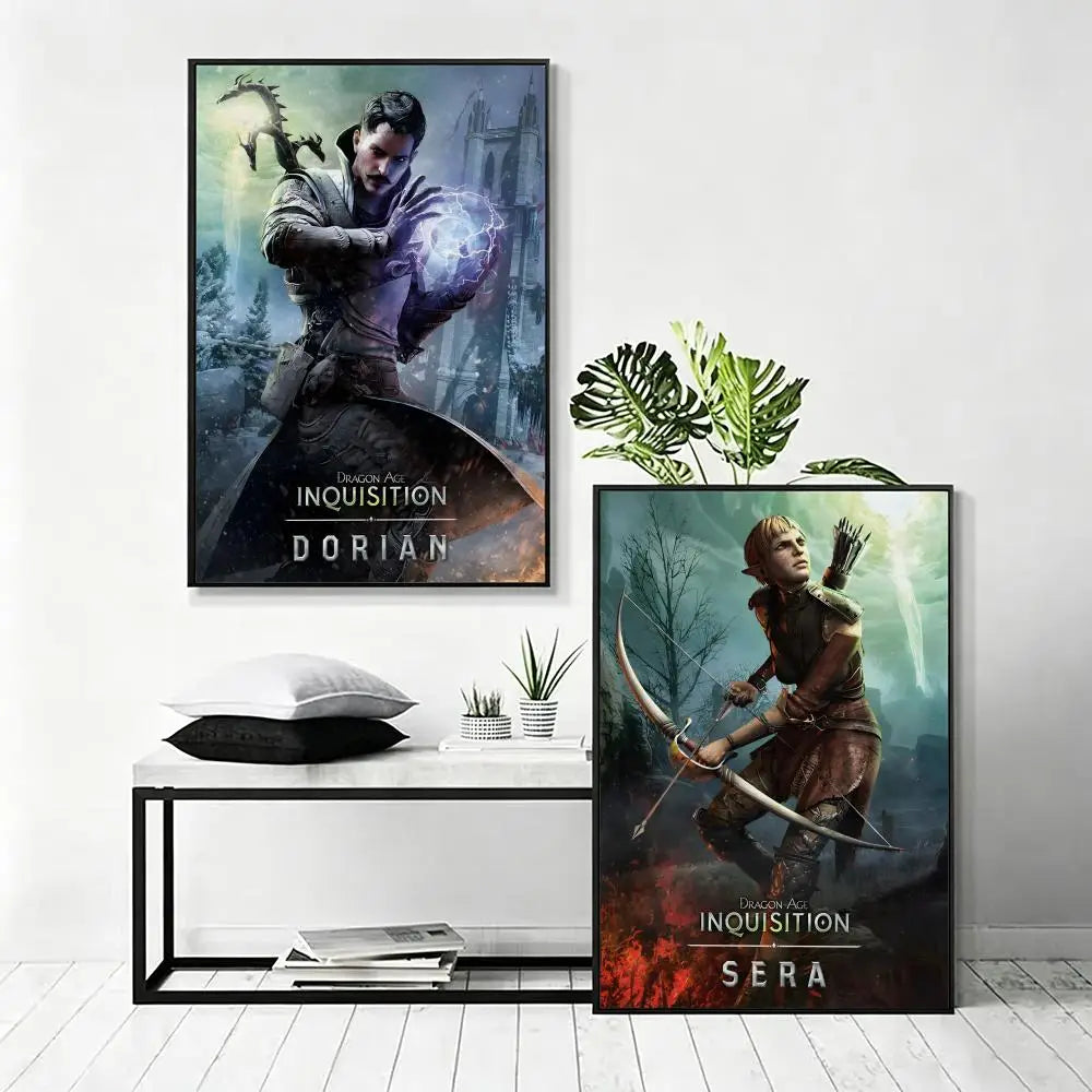 Dragon Age Inquisition HD Wall Poster – Game Room Art Decor Wall Art Poster Axl