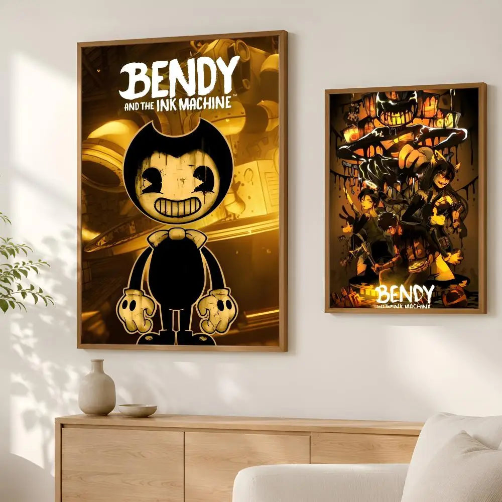 Bandy & Ink Machines Self-Stick HD PVC Wall Art Poster Wall Art Poster Axl