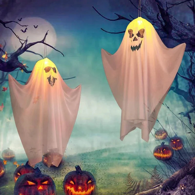 Halloween Fabric Ghost LED Light – Waterproof Outdoor Decor Halloween Decoration Axl