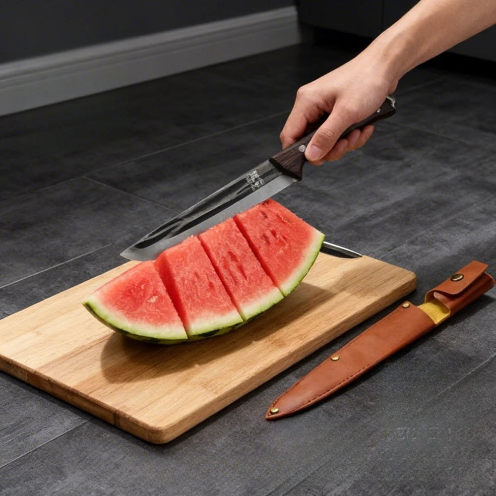 PLYS Hand-Forged Boning Knife – 14.8" Stainless Steel Butcher Boning Knife Axl